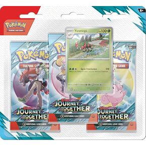 Pokemon TCG: Scarlet & Violet — Journey Together Three-Booster Blister - Yanmega