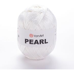 Yarnart Pearl - 100 ٪ خيوط تألق حريري حريري ، خيط كروشيه خفيف الوزن وليخال للحياكة ، فساتين الدانتيل ، البلوزات ، شالات ، كارثة الصيف ، 90 جرام (3.17 أوقية) ، 270 متر (295 ياردة) ، وزن جيد (107) in Kuwait