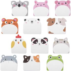 6 منصات ملاحظات لزجة لطيفة ، المرح kawaii المرح الذاتي اللاصقة لزجة الملاحظات اللزجة مضحكة منصات الملاحظات اللاصقة