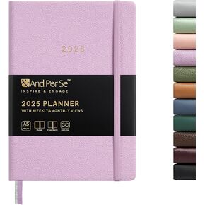 And Per Se Teacher Planner 2025-2026 Academic Year -Teacher Lesson Planner from July 2025 to June 2026, 8.5" x 11", Weekly & Monthly Planning for Teachers with Monthly Tabs, Stickers (Color Block)