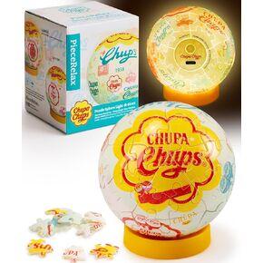 CHUPA Chups x PiceRelax 3D Plastic Puzzle COMBLE LIGHT للبالغين 60 قطعة - ذكريات خالدة - Chupa Chups Time Machine هدية فريدة من نوعها وديكور منزلي مع قطع ألغاز بلاستيكية منحنية [J1151]