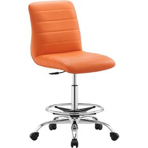 Modway Ripple Home Office Desks and Chairs, Silver Tan