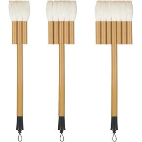 Marspark 3 PCS فرش ألوان مائية مجموعة فرشاة الطلاء Hake#1#3#5 الماعز الاصطناعية مختلطة شعر فنان الفن اللوازم مع مقبض الخيزران المكربن ​​للطلاء المائي