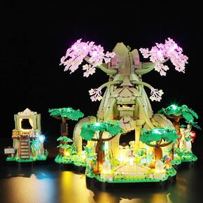 مجموعة مصباح LED متوافقة مع مجموعة Lego Great Deku Tree 2-in-1 ، متوافقة مع Lego 77092 (الأضواء فقط ، بدون طرز)