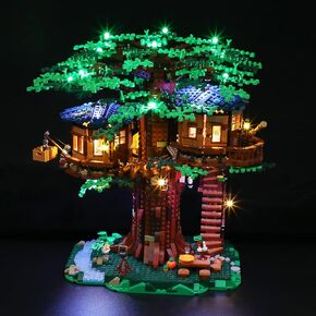 ضوء LED LIDAILING لـ LEGO 21318 Ideas Tree House Building Builds Model ： إصدار التحكم عن بُعد - لم يتم تضمين مجموعة النموذج