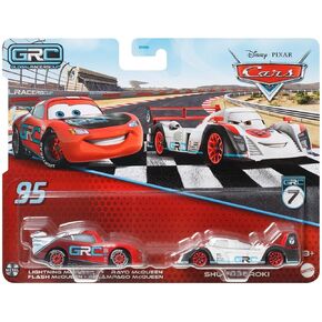 Disney Pixar Cars Pack 2 Metal Cars 1:55 - Global Rally Shu Todoroki & Global Rally Lightning McQueen