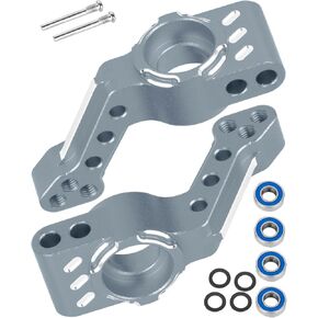 Aluminum Rear Stub Axle Carriers Block Upgrades Part for 1/10 Slash 2WD VXL/Stampede 2WD VXL/Rustler 2WD VXL/Bandit 2WD VXL,RC Alloy Rear Stub Axle Carriers Hops up,Pink