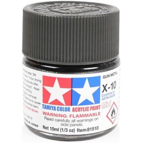 Tamiya acrylic mini X10 Gun Metal TAM81510 Plastics Paint Acrylic