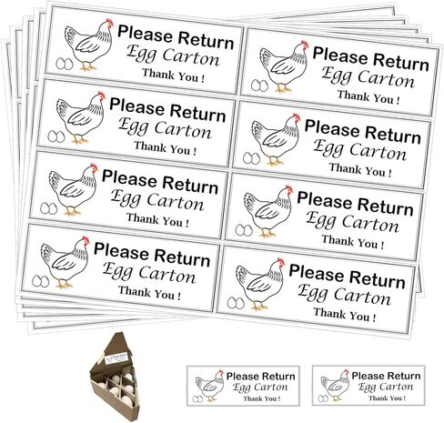 Unwashed Egg Carton Tag Stickers Farm Fresh Chicken Eggs Cartons Labels Egg Stickers Eggs Packaging Sticker Chicken Egg Cartons Sticker for Organizing, Stock Management 500 Pcs in Saudi Arabia