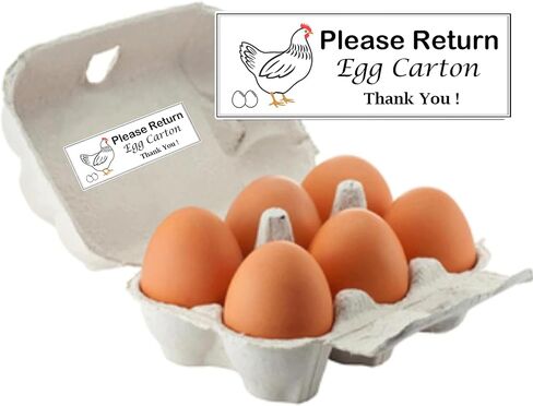 Unwashed Egg Carton Tag Stickers Farm Fresh Chicken Eggs Cartons Labels Egg Stickers Eggs Packaging Sticker Chicken Egg Cartons Sticker for Organizing, Stock Management 500 Pcs in Saudi Arabia