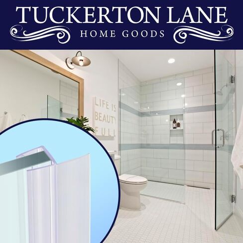 Tuckerton Lane Glass Door Seal Strip ، Soft Duster Doat Sweep to Stop Leaks ، Silicone Seal Strip (Sweep Bottom 1/4 (3 Pack)) in Saudi Arabia