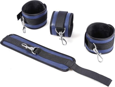 Leather Black Ankle Straps Wrist Cuffs D-Ring for Fitness Legs Exercise Attachment Adjustable in Saudi Arabia