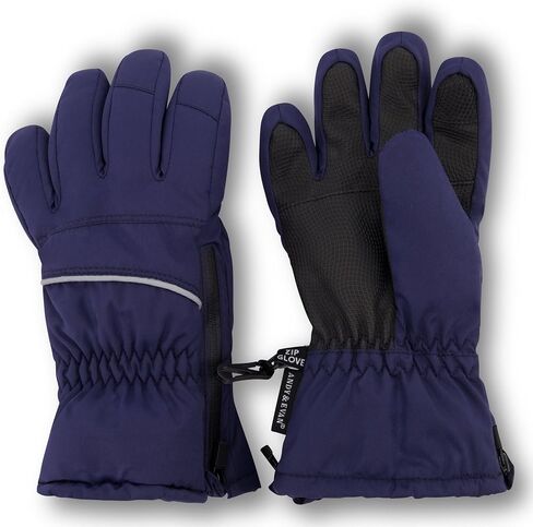 Andy & Evan Kids' Waterproof Snow Gloves Winter Gloves Side Zippers Touchscreen Ski Snowboard Sledding w/Warm Fleece Palms in Kuwait