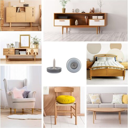 Furniture Slider Pads,Table/Chair/Cabinet/Sofa Glide,Protect The Floor by Sliding Like Magic,Heavy Duty Sliding Block for Furniture,12 Pack(1.5 inch(38mm) Base) in Kuwait