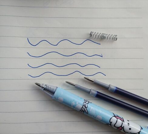 تعبئة حبر الجل السوداء ، 80 جهاز كمبيوتر الشخصي مع 6 أجزاء من أقلام هلام ، إعادة ملء PEN المستخدمة في الأقلام القابلة للسحب ، طرف معدني 0.5 ملم ، تعبئة عالمية 4.4 بوصة ، الكتابة السلسة (أسود 80) in Kuwait