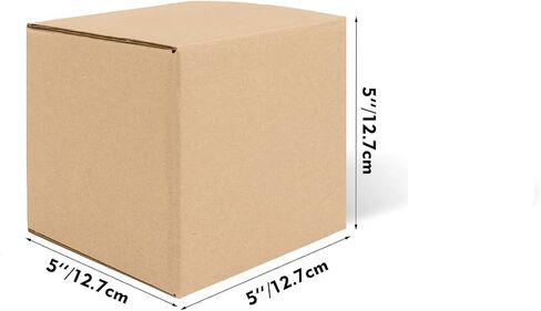 25 Packs Small Shipping Boxes 7X5X4 Inches, Kraft Corrugated Cardboard Boxes, For Small Business, Easy Assemble For Mailing, Moving, Packing And Storing in Saudi Arabia