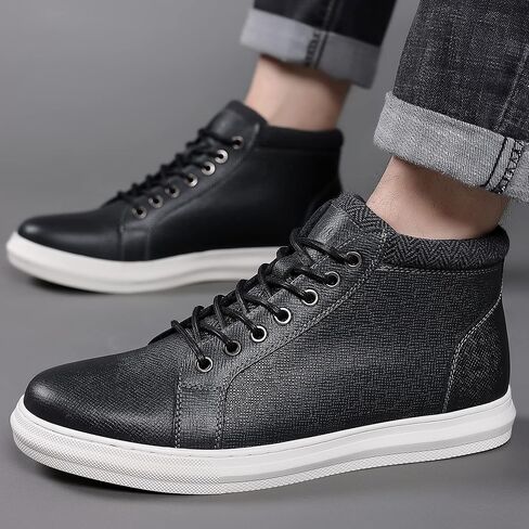 أحذية رياضية جلدية كاجوال للرجال - أحذية مشي يومية للرجال من أكسفورد أحذية رياضية للكاحل - أحذية مشي يومية للرجال in Kuwait