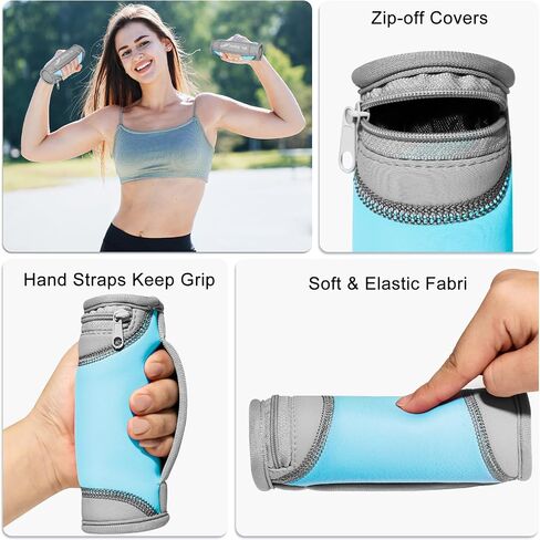 Hand Weights for Women Men 1lbs 2lbs 3lbs 4lbs Each Weight, Soft Dumbbells Set of 2 Detachable Dumbbell Walking Weight with Hand Strap for Home Gym Exercise Workout Running Physical Therapy in Saudi Arabia