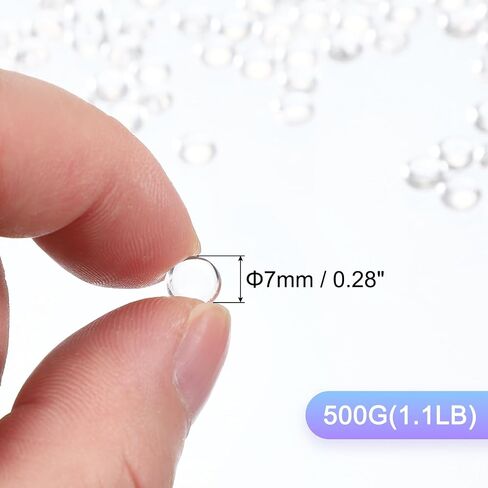 PATIKIL 1.1LB Flat Marbles, 15mm (0.59") Mini Acrylic Gems for Vases Filler Glass Beads Fish Tank Table Scatter Home Decor DIY Crafts, Pink in Saudi Arabia