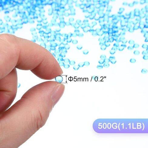 PATIKIL 1.1LB Flat Marbles, 15mm (0.59") Mini Acrylic Gems for Vases Filler Glass Beads Fish Tank Table Scatter Home Decor DIY Crafts, Pink in Saudi Arabia