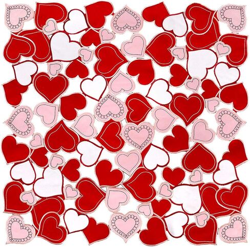 Simhomsen Embroidered Love Heart Table Runner for Valentine's Day, Mother’s Day, Wedding Anniversary, Marriage Proposals, Engagements, Romantic Events or Parties (13.5 × 69 inch) in Saudi Arabia