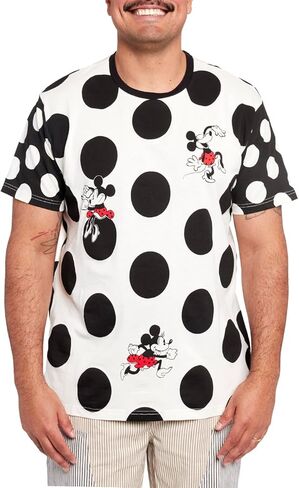 LOUNGEFLY DISNEY MINNIE ROCKS THE DOTS UNISEX TEE LARGE in Kuwait