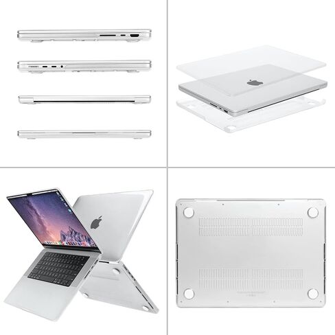 MOSISO Compatible with MacBook Pro 16 inch Case 2025 2024 2023 2022 2021 M4 M3 M2 M1 A3403 A3186 A2991 A2780 A2485 Pro Max Chip, Plastic Hard Shell Case&Keyboard Cover&Screen Protector, Chalk Pink in Saudi Arabia