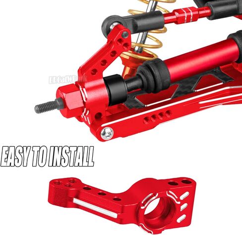 Aluminum Rear Stub Axle Carriers Block Upgrades Part for 1/10 Slash 2WD VXL/Stampede 2WD VXL/Rustler 2WD VXL/Bandit 2WD VXL,RC Alloy Rear Stub Axle Carriers Hops up,Pink in Saudi Arabia