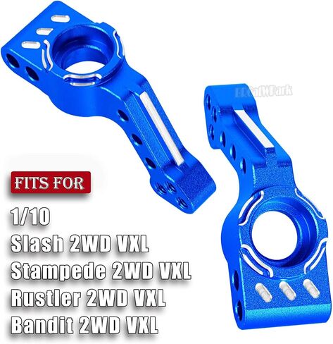 حركات محور محور العذبة الخلفية من الألومنيوم جزء ترقيات لجزء 1/10 Slash 2WD VXL/Stampede 2WD VXL/Rustler 2WD VXL/Bandit 2WD VXL ، RC Alloy Beal Axle Carriers APS UP ، PINK in Kuwait
