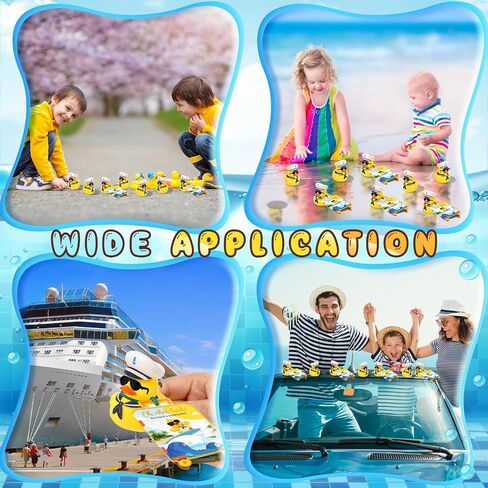 72 PCS TAG CRUISE KIT تشمل 24 جهازًا مينيًا مائيًا من المطاط بطّ 24 ورقة العلامات 24 نطاقات مطاطية مرنة لإخفاء أمتعة الأمتعة كرنفال مكافآت (أصفر) in Kuwait
