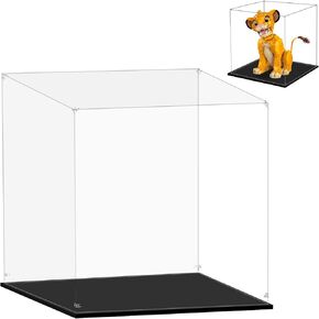 علبة عرض الأكريليك لـ LEGO 43247 Young Simba The Lion King ، 13.77x13.38x13.777inches (35x34x35cm) ، قم بحماية مقتنياتك من الغبار مع عرض واضح