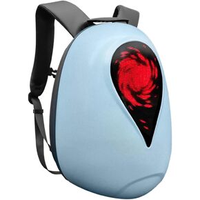 حقائب الظهر LED للرجال نساء مقاوم للماء شاشة الصدفة الصلبة القابلة للتخصيص bakcpack لركوب الدراجات النارية لركوب الدراجات النارية