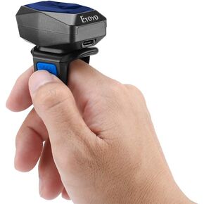 Eyoyo 1D Wireless Ring Barcode Scanner, 3-in-1 Bar Code Scanner, USB Inventory Portable Mini Finger Barcode Reader, Compatible for Tablet Phone Windows