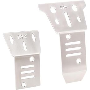 KYX Racing Stainless Steel Chassis Guard Skid Plate Guard Upgrades Parts Accessories for 1/14 RC Car ARRMA Mojave Grom Mega