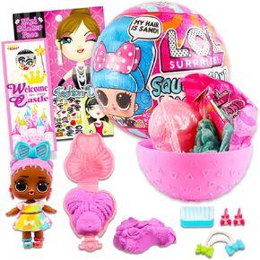 LOL Surprise Mystery Toys for Girls - حزمة مع Squish Sand LOL Surprise Mystery Doll مع إكسسوارات بالإضافة إلى كتاب ملصق ، المزيد | LOL Surprise Blind Ball Set