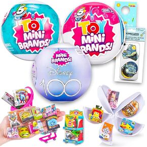 Zuru 5 Surprise Toy Mini Brands - Mystery Toys Mini Brands Bundle Includes 3 Zuru Mini Brands Mystery Balls Plus More | Mystery Mini Toys for Kids