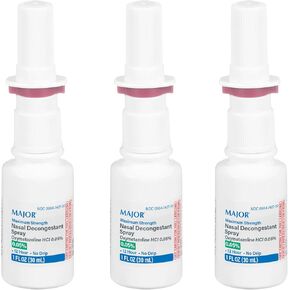 Nasal Decongestant Pump Mist Spray 12hr Oxymetazoline HCL 0.05% 30ml (3)