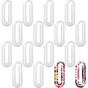 16pcs Sublimation Paper Clips, 3x1.2in Versatile Acrylic Paperclips Small Size Sublimation Blank Clips Blanks Acrylic Paperclips for Classrooms Office Home