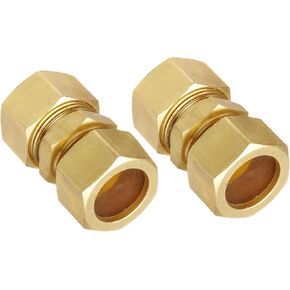 PAKA TOOLS 5/8-Inch OD Compression Union,Brass Compression Fitting (3 PCS)