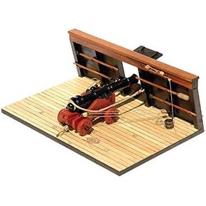 Guns of History 18th Century Naval Smoothbore Deck Gun 1:24 Wood and Metal Model Kit to Build