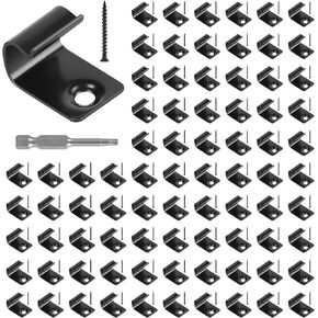 CPROSP 40x Starter Deck Clips with 42 Torx Srews, 1 Torx Bit, Start Clips for Composite Decking, Compatible for Trex Decking Boards