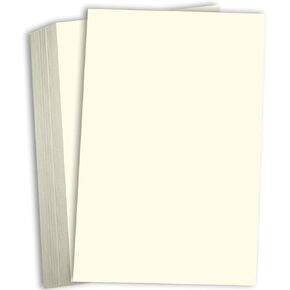 Hamilco Cream Colored 8 1/2 "× 14" ورقة بطاقات Cardstock Legal Size -100 Lb Cover 25 Pack