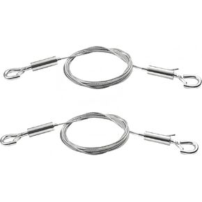 1Pack Picture Hanging Wire with Adjustable Hooks,2m*2mm Heavy Duty Mirror Hanging Wire for Picture Mirror and Flowerpot Lamp,Hold Up to 66LBs.SATONBEYI