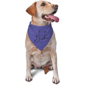 Big Brother Dog Bandana ، إعلان الحمل ، Gender تكشف عن إكسسوارات وشاح للحيوانات الأليفة لهدايا عاشق الكلاب (أبيض)