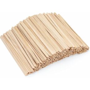 WISYOK 1000 PCS Coffee Stirrers, 7 Inch Premium Birch Wood Sticks, Smooth Round Ends, Splinter-Free Disposable Stir Sticks for Coffee Bar, Office, Home Use