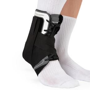 Nu-Form Ankle Brace - Premium, Low Profile Ankle Stabilizer and Ankle Compression Brace - Breathable Ankle Brace for Sports, Ankle Sprains, Injury Recovery Support, & More (Medium)