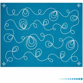 استنسل خط القابل لإعادة الاستخدام لبلد الطباشير - شل شل - حافة إلى الحافة ، قالب خط مستمر لخط اللحف المجاني للحركة ، خياطة اللحف بالآلة المحلية ، خياطة اللحف اليدوية ، خياطة اللحف الطويلة (88013)