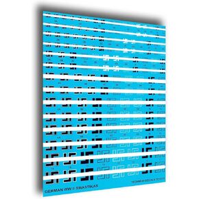 Techmod 72101 1/72 German WWII Luftwaffe Signs 260 300 400 500 600mm Wet Decal