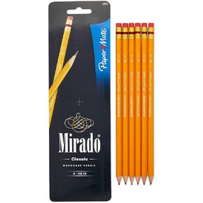 Paper Mate Mirado Pencil, Classic Pencil № 2, 6-Carded, HB (5860)