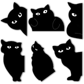 مرجعية للقطط ، 6 أجهزة كمبيوتر سوداء Cat Magnetic Lagclks Cute Kawaii Magnet Clips Clips Markers Book Reading Founds لمحبي الكتب ، النساء ، المعلمين ، الطلاب ، المنزل ، المكتب ، الهدايا (6 أنماط)